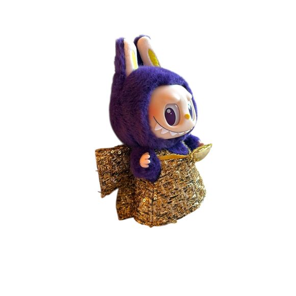 Labubu x Pronounce Wings of Fortune Purple Bag Charm POP MART Keychain Authentic - Picture 5 of 7